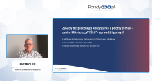 Bezpieczne korzystanie z poczty e-mail – podstawowe zasady ochrony danych osobowych